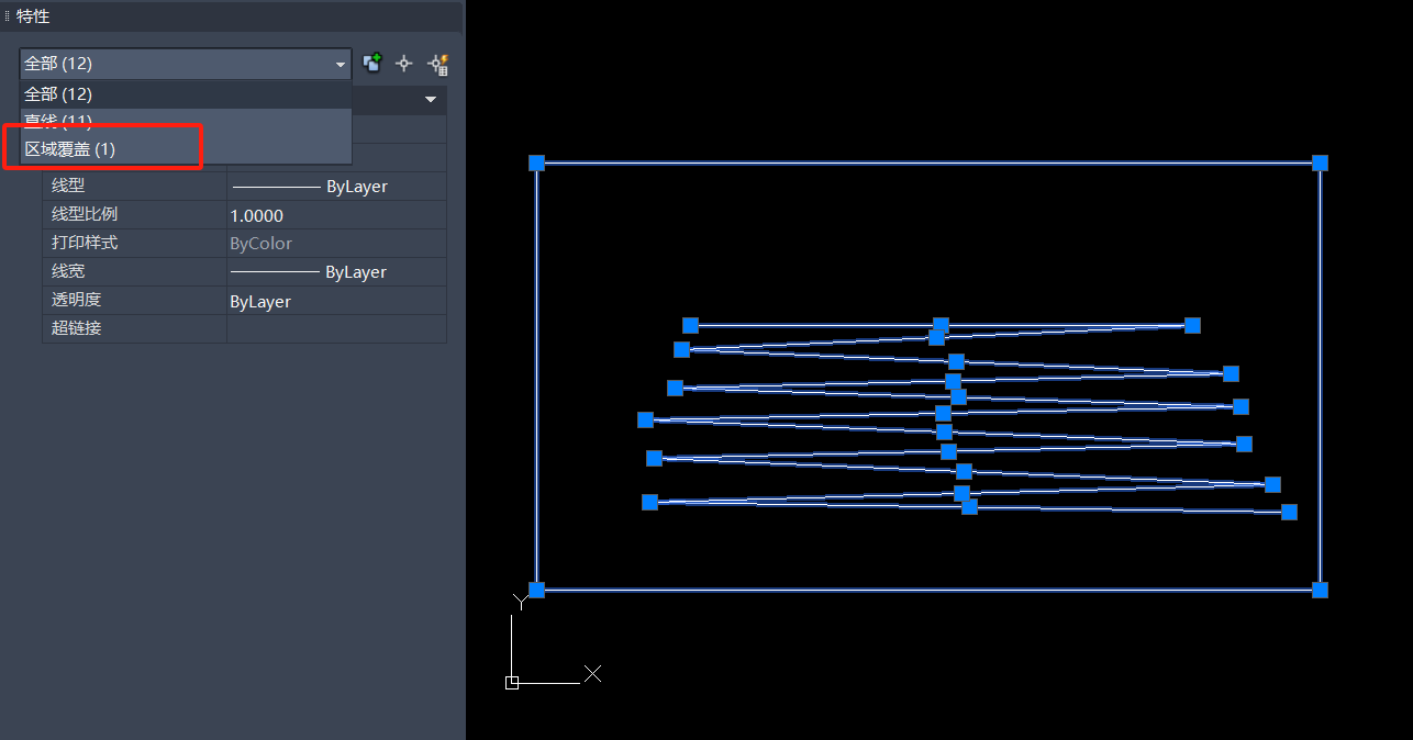 CAD只有选中才能显示对象?
