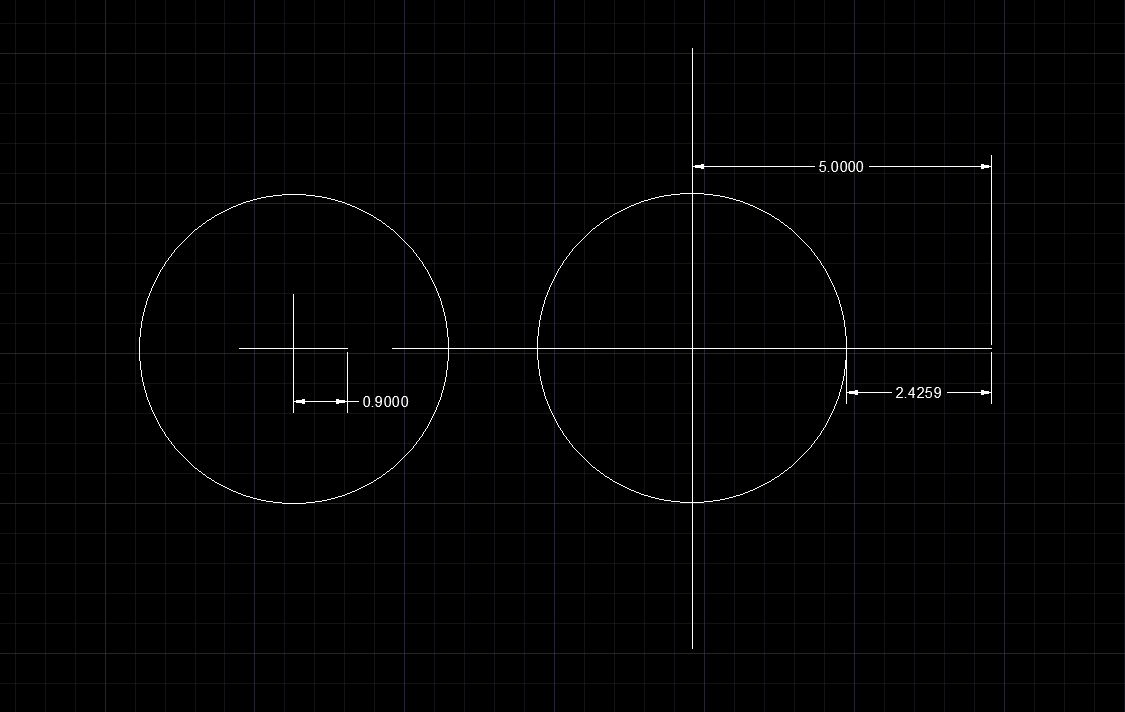 CAD快速标注圆的中心线!