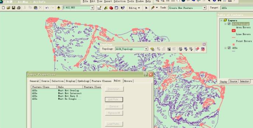 ArcGIS拓扑及拓扑规则的建立！