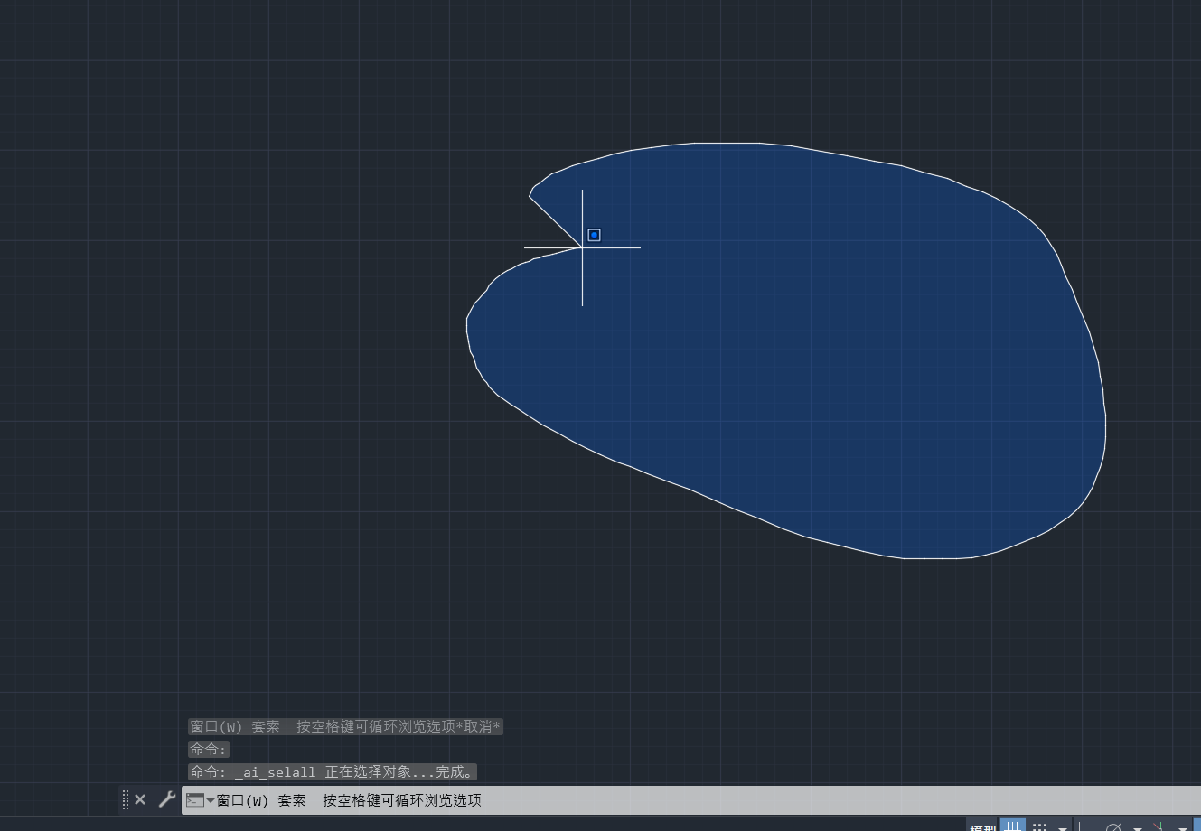 为什么CAD选择变成了不规则图形！